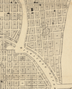 1857 Milwaukee Third Ward Map